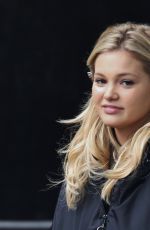 OLIVIA HOLT on the Set of 