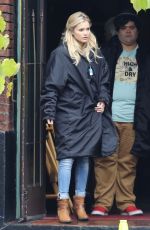 OLIVIA HOLT on the Set of 