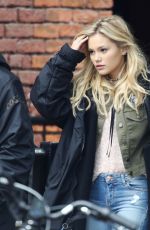 OLIVIA HOLT on the Set of 