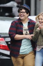 OLIVIA HOLT on the Set of 