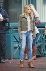 OLIVIA HOLT on the Set of 