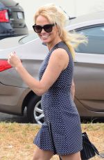 PAMELA ANDERSON at a Hair Salon in Beverly Hills 06/01/2016