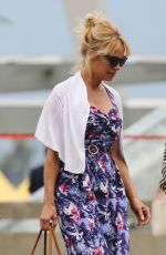 PAMELA ANDERSON Out Shopping in Santa Monica 06/23/2016