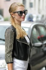 PARIS HILTON Out Shopping in Milan 06/16/2016
