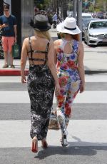 PHOEBE PRICE and ANA BRAGA at Il Pastaio in Beverly Hills 06/10/2016