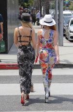 PHOEBE PRICE and ANA BRAGA at Il Pastaio in Beverly Hills 06/10/2016