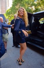 Pregnant BLAKE LIVELY Out and About in New York 06/22/2016
