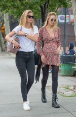 Pregnant CANDICE SWANEPOEL and DOUTZEN KROES at Bar Pitty in New York 06/05/2016
