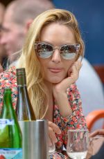 Pregnant CANDICE SWANEPOEL and DOUTZEN KROES at Bar Pitty in New York 06/05/2016