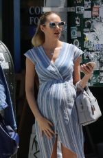 Pregnant CANDICE SWANEPOEL Out in New York 06/10/2016