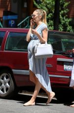 Pregnant CANDICE SWANEPOEL Out in New York 06/10/2016