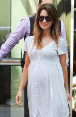 Pregnant HILARIA THOMAS Out and About in New York 06/20/2016