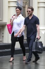 Pregnant MORENA BACCARIN Out in New York 06/03/2016