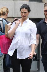 Pregnant MORENA BACCARIN Out in New York 06/03/2016