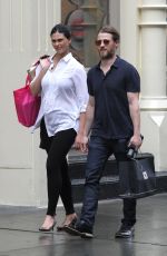 Pregnant MORENA BACCARIN Out in New York 06/03/2016