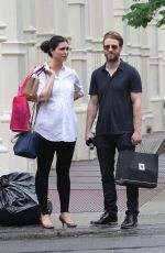 Pregnant MORENA BACCARIN Out in New York 06/03/2016