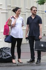 Pregnant MORENA BACCARIN Out in New York 06/03/2016