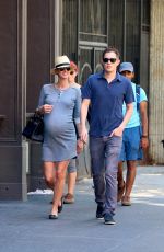 Pregnant NICKY HILTON and Father-to-be James Rothschild Out for Lunch in New York 06/19/2016