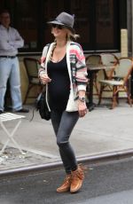 Pregnant NICKY HILTON Out in New York 06/03/2016