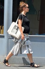 Pregnant OLIVIA WILDE Out and About in New York 06/21/2016