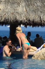 Pregnant TARA REID in Bikini at a Pool in Cabo San Lucas 06/21/2016