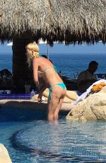 Pregnant TARA REID in Bikini at a Pool in Cabo San Lucas 06/21/2016