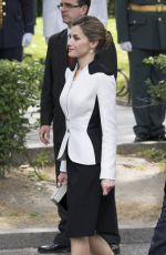 QUEEN LETIZIA at Armed Forces Day Hommage in Madrid 05/28/2016