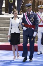 QUEEN LETIZIA at Armed Forces Day Hommage in Madrid 05/28/2016