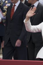 QUEEN LETIZIA at Armed Forces Day Hommage in Madrid 05/28/2016