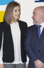 QUEEN LETIZIA at Cermi Headquarters in Madrid 04/28/2016