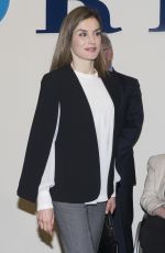 QUEEN LETIZIA at Cermi Headquarters in Madrid 04/28/2016