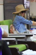 REBECCA GAYHEART at a Nail Salon in Los Angeles 06/16/2016