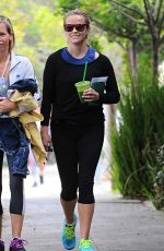 REESE WITHERSPOON Leaves a Gym in Brentwood 06/06/2016