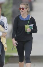REESE WITHERSPOON Leaves a Gym in Brentwood 06/06/2016