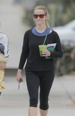 REESE WITHERSPOON Leaves a Gym in Brentwood 06/06/2016