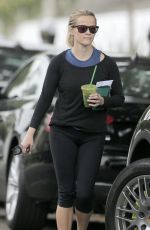 REESE WITHERSPOON Leaves a Gym in Brentwood 06/06/2016