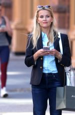 REESE WITHERSPOON Out Shopping in New York 06/14/2016