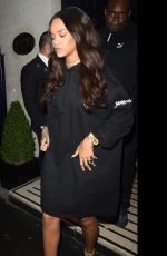 RIHANNA at Tramps Nightclub in London 06/30/2016