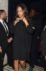 RIHANNA at Tramps Nightclub in London 06/30/2016