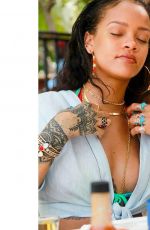 RIHANNA in Bikiini at a Beach in Barbados, Instagram Pictures