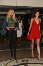 ROMEE STRIJD, JASMINE TOOKES and TAYLOR HILL Leaves Her Hotel in Beverly Hills 06/11/2016