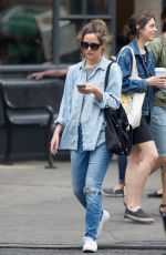 ROSE BYRNE in Jeans Oit in New York 06/29/2016