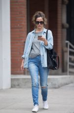 ROSE BYRNE in Jeans Oit in New York 06/29/2016