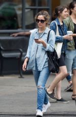 ROSE BYRNE in Jeans Oit in New York 06/29/2016