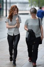 ROSE LESLIE Leaves BBC Breakfast Studios in Manchester 06/10/2016