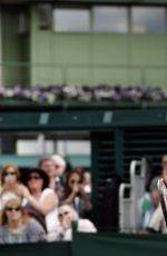 SABINE LISICKI at 1st Round at Wimbledon Tennis Championships in London 06/27/2016