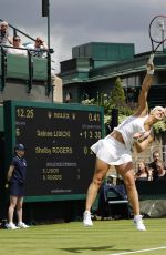 SABINE LISICKI at 1st Round at Wimbledon Tennis Championships in London 06/27/2016