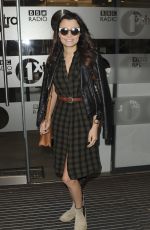 SAMANTHA BARKS at BBC Radio 1 Studios in London 06/05/2016