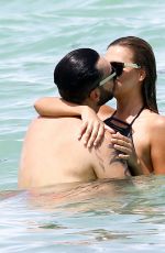 SANDRA KUBICKA in Swiumsuit at the Beach in Miami 06/26/2016