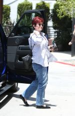 SHARON OSBOURNE Arrives for a Body Therapy Session at Touch Massage in Beverly Hills 06/03/2016